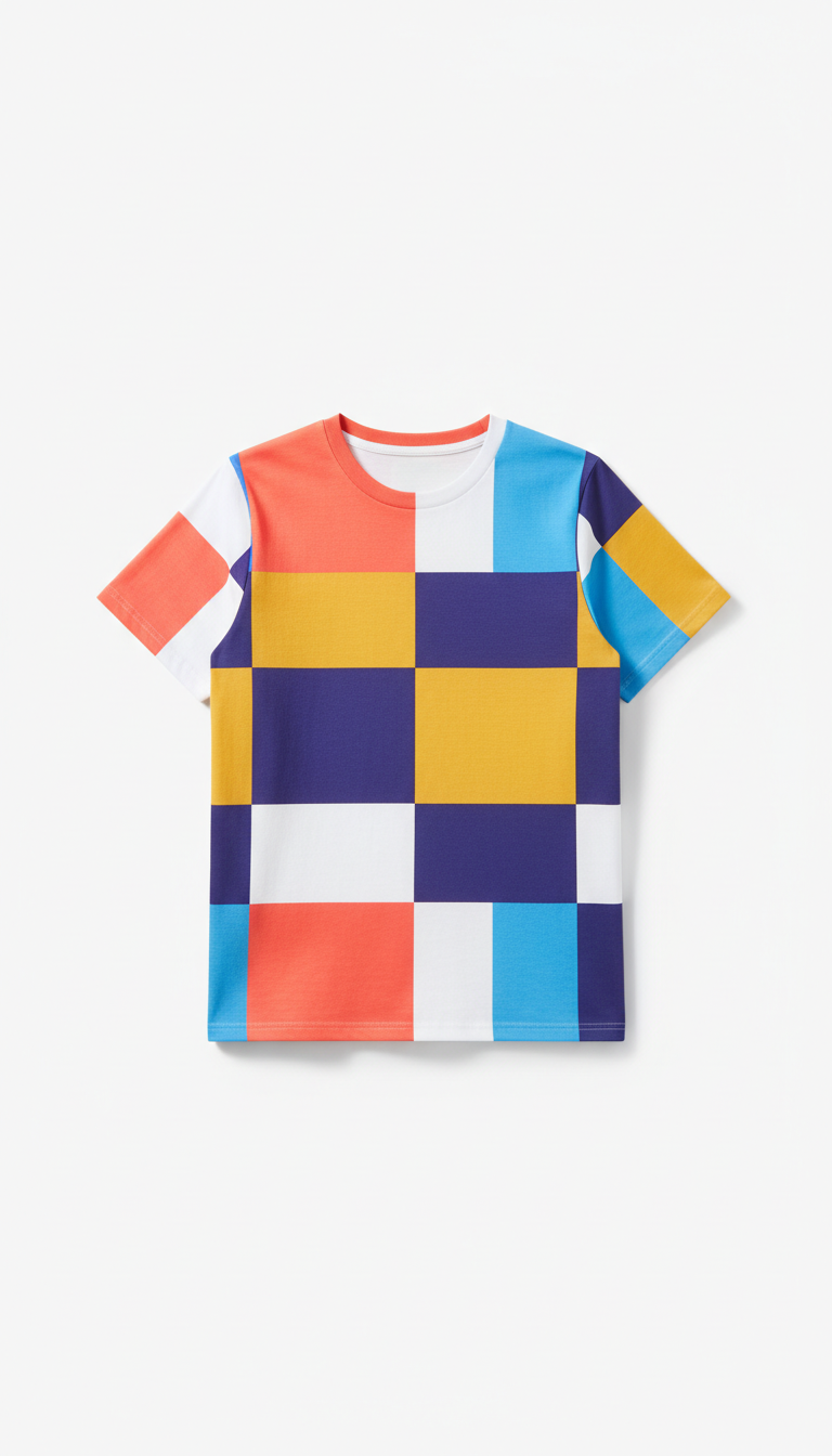 Bold Print Cotton T-Shirt