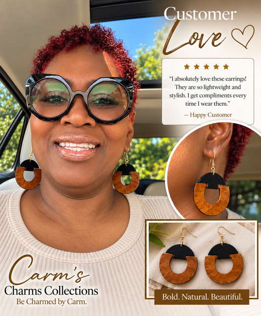 Wood You Look at Her! Wooden Earrings